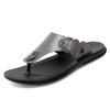 2024 Summer Men's Flip Flops Handmade Leather Slippers Fashion Men's Flip-flops Outdoor Breathable Comfortable Simple Sandals