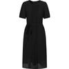 Annakou Women's Elegant Pleated Chiffon Commuter Dress