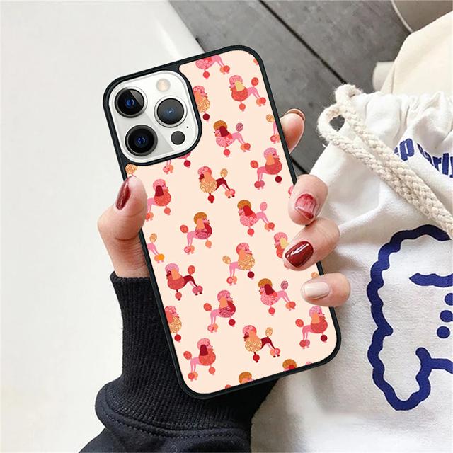Poodles cartoon Girly Cute Coque Shell For iPhone 17 Air 15 16 14 13 12 Pro Max 11 Pro Max Plus Phone Case Cover iPhone 11pro