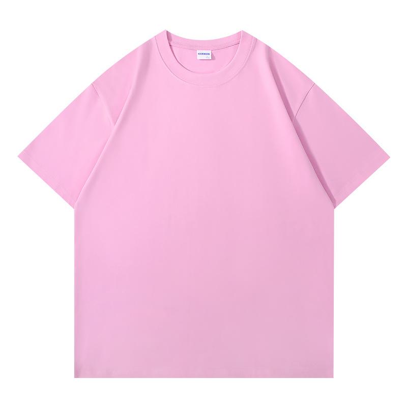 Heavy two-pin T-shirt summer loose men's half-sleeve large-size advertising shirt cultural shirt double yarn short sleeve