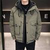 Мужские пуховики, комбинезоны, теплая и ветрозащитная одежда, новые зимние куртки 2025 года, куртки, мужская хлопковая одежда