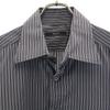 Gucci Made In Italy Striped Pattern Long Sleeve Cotton Shirt 43 Men's Used
