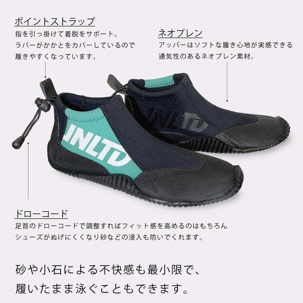 [UNLIMITED PWC] UNLIMITED UNB0601 White (L) 26-27cm Aqua Flex Boots Marine Shoes