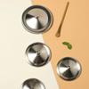 2pcs Metal Dust Free with Convex Handle Cup Caps Sealing Lid Mug Cover Cup Accessories