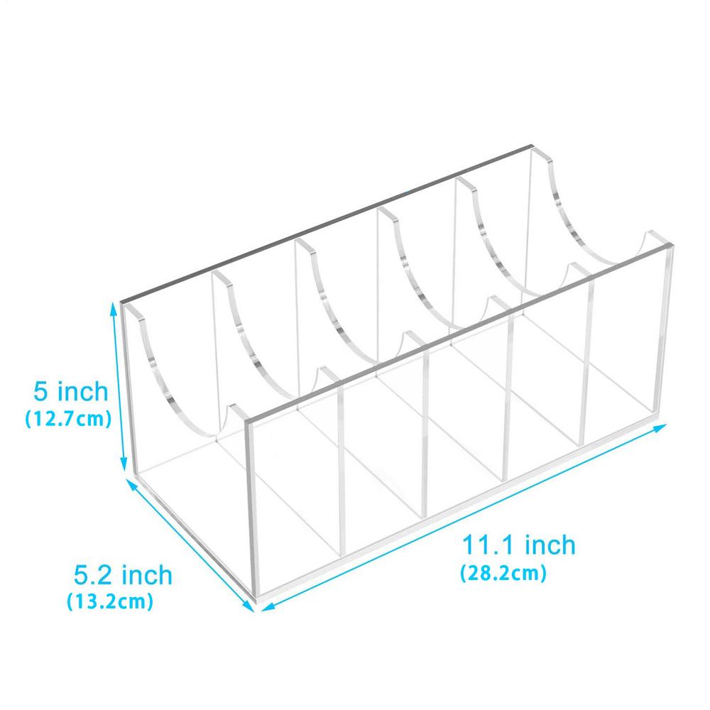 Closet Belt Organizer Acrylic Belt Storage Holder Drawer Accessories Multi Purpose Clear Display Case Tie Rack Clear Container