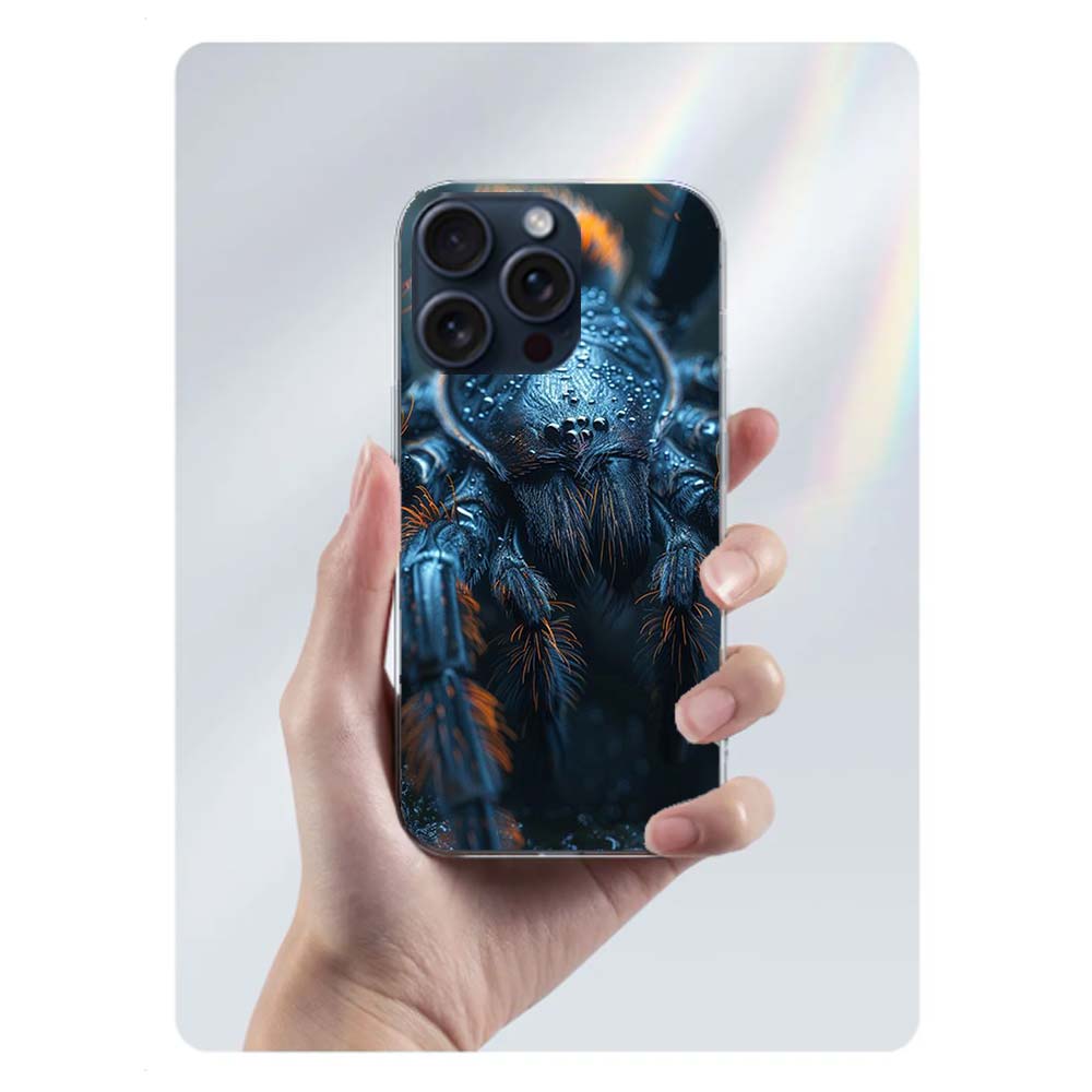 Spiders on the Spider Web Clear Phone Case For Iphone 17 Air 16 Pro Max 15 Pro 14 Plus 17E 16E 11 13 12 Mini Cover Cases Fundas