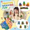 Handmade DIY Weaving & Lacing Toy Set — Develops Concentration And Fine Motor Skills (Includes 10 Baskets And 40 Cords)