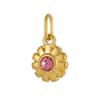 CARLIDANA Stainless Steel Birthstone Flower Pendant Colorful High Quality DIY Earrings Necklace Bracelet Charms Jewelry Making
