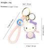 Creative Lamp Kt Cat Keychain Hello Kitty Bag Pendant Kt Cute Doll Car Key Chain Pendant
