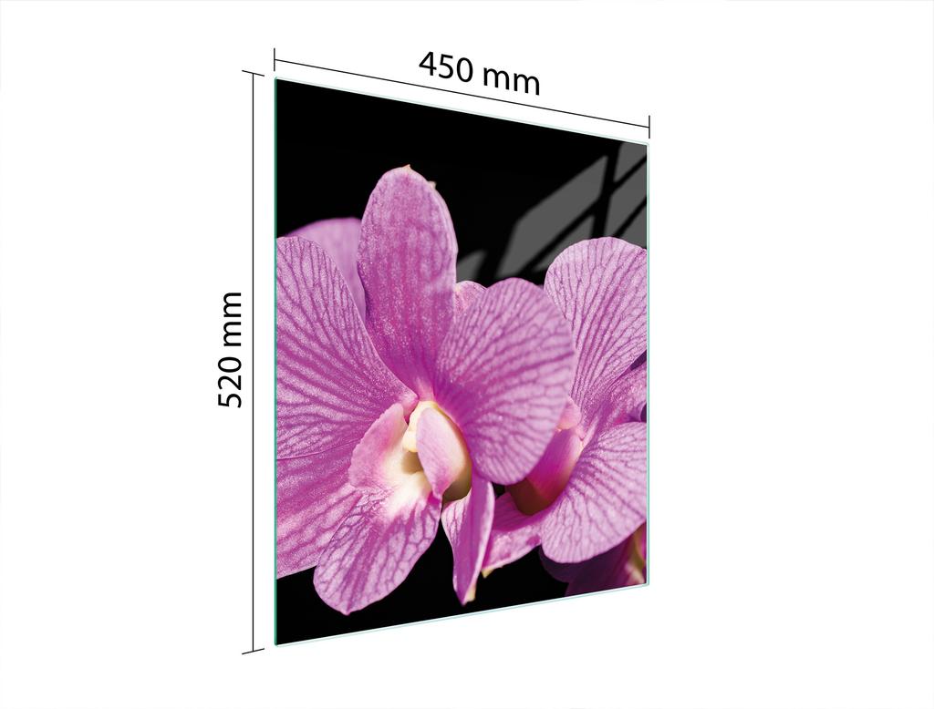 SZKLANA DESKA DO KROJENIA 45x52 ORCHIDEA