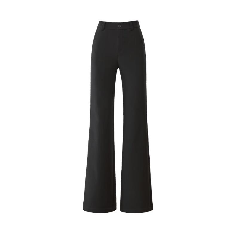 ESE-Y Women's High-Waist Micro-Flared Velvet Lined Pants