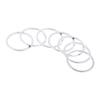 15 x Aluminium Mountainbike Achsscheibe BB Achse Nabe und unterer Abstandshalter(Silber-)