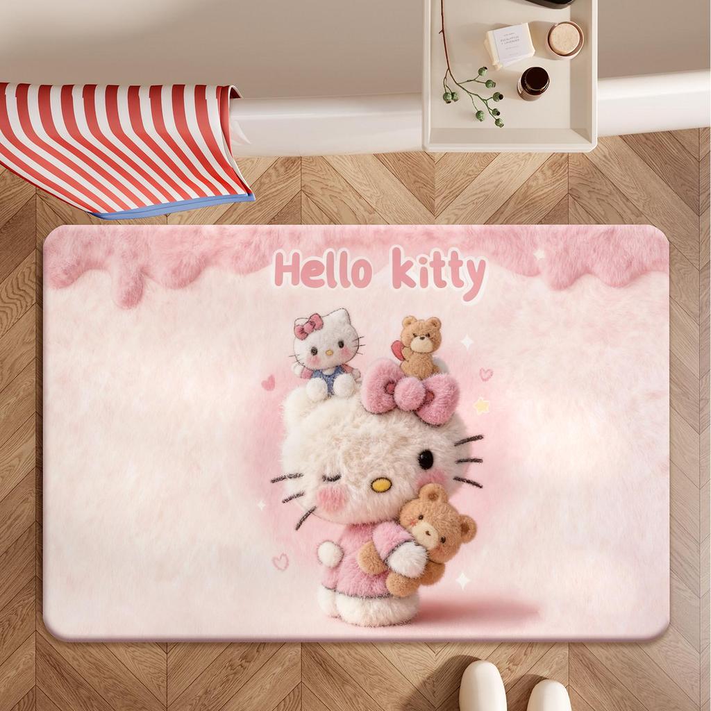 Cute Cartoon Non-Slip Floor Mat: Decorative, Dirt-Resistant, Easy to Clean Entryway Mat