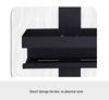 No-Drill Wall-Mounted Shower Shelf & Bathroom Storage Rack with Glass Tiers for Toiletries