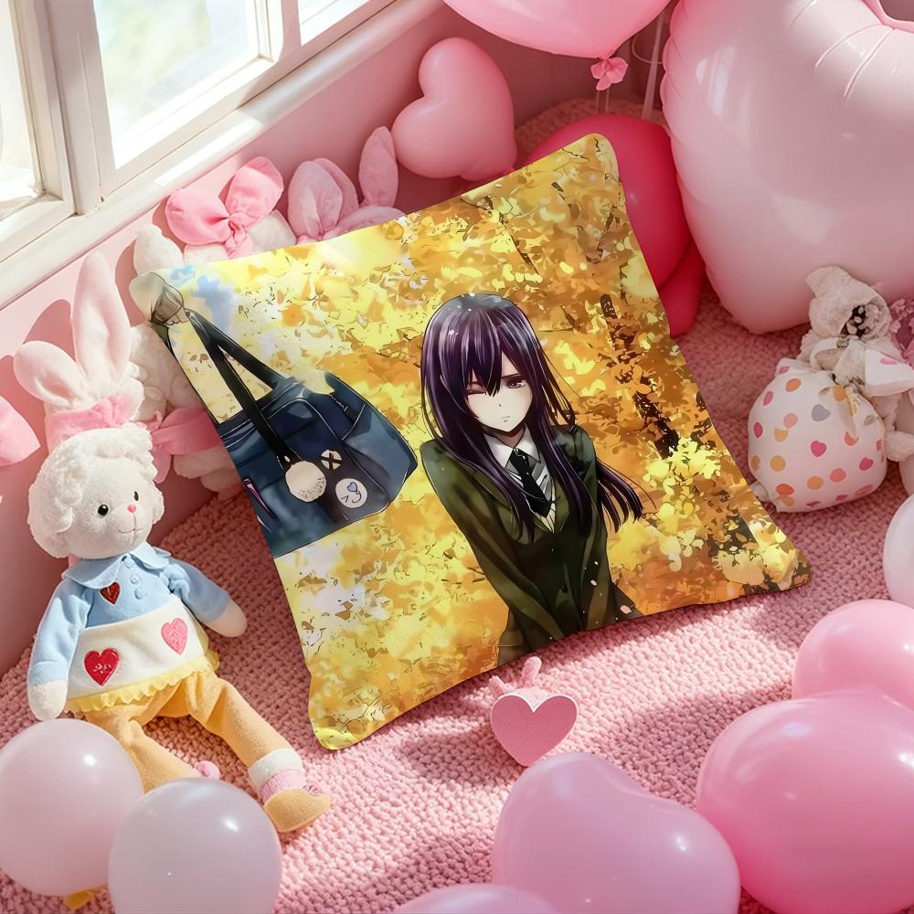 Anime Hot C-Citrus Cushion Cover Pattern Printed Pillowcase for Living Room Sofa Cushion Cover & Bedroom Decor