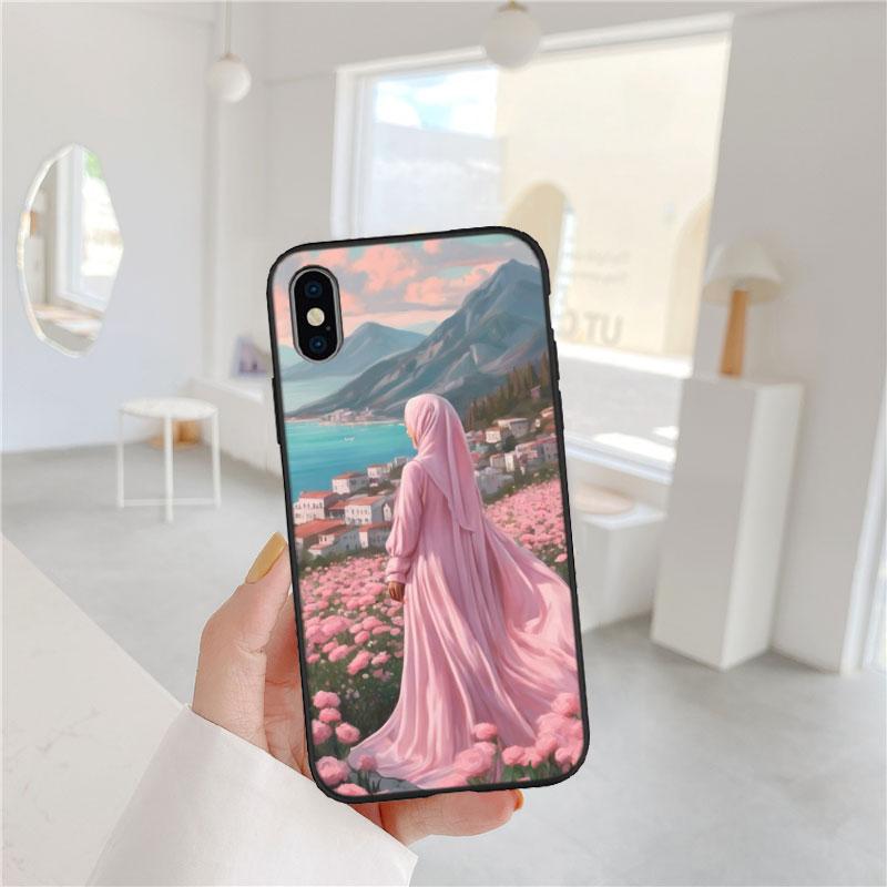 LO54 Islamic Muslim Girls text Phone Case for Samsung Galaxy S20 S21 S22 Ultra FE + Plus A21S A22 A24 A25 A26 A30 A30S A31