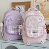 Schoolbag Junior high school girls schoolbag new large capacity high value ins wind children backpack primary school students cute backpack