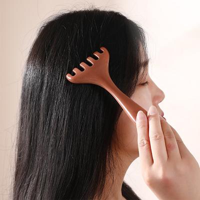 Body Meridian Massage Comb Deer Antlers Wide Tooth Acupuncture Help Blood Circulation Anti-Static Smooth Hair