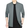 Men's Spring 2026 Stand-up Collar Jacket for Fathers: Trendy Business Casual Fashion