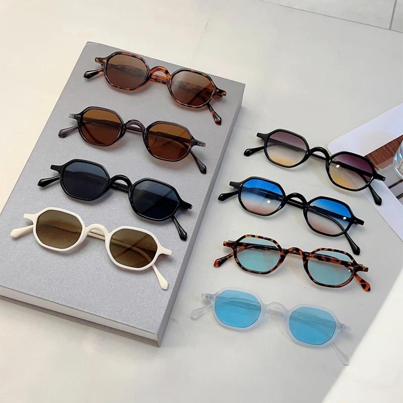 Vintage Oval Sunglasses Men Fashion Multi-Color Outdoor Shades Women Trendy Retro Korean Style Casual Sunglasses Woman
