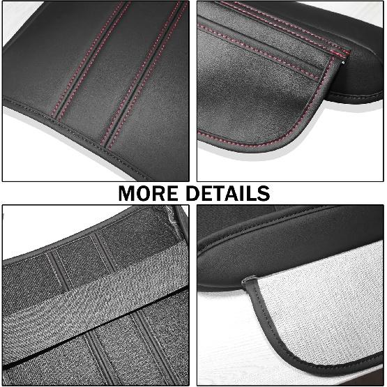 SENSHINE Dashboard Armrest Gloves Suitable for Honda Pilot Accessories 2023 2024 Scratch-Resistant Leather Armrest Decorative Band 2 One Side