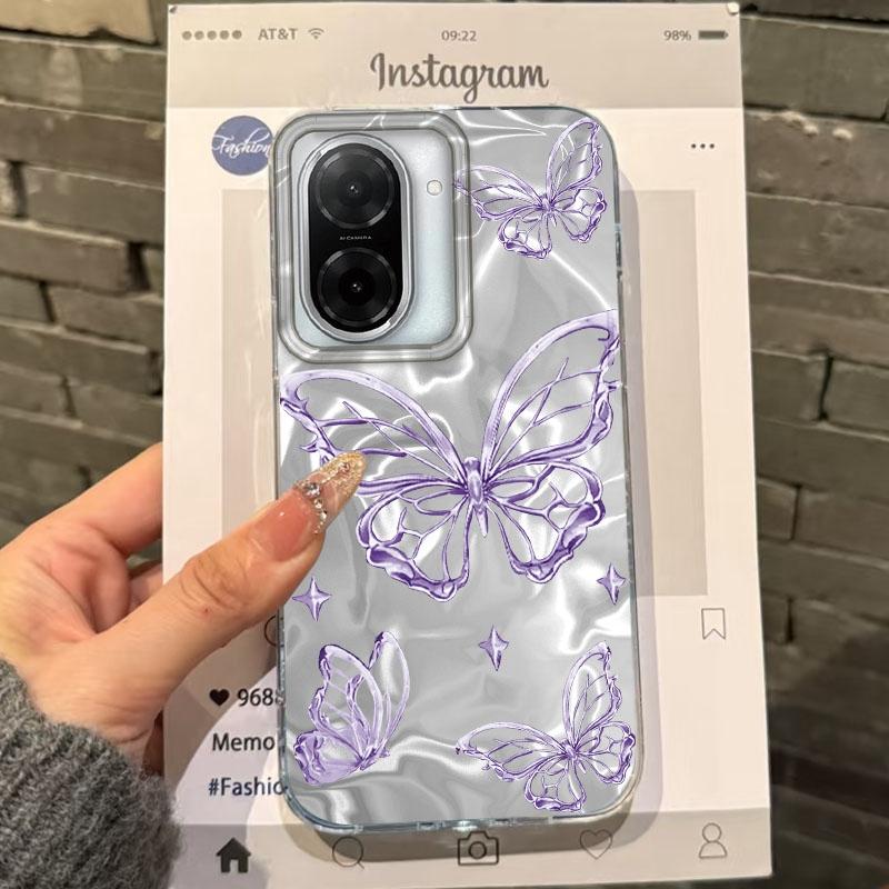 Luxury Butterfly Women Girls Case For Xiaomi Redmi Note 14 Pro 14C 13C 10 9A 9C 13 12 11 10S 9 8 Plus A5 A4 A3 A2 A1 Funda Cover