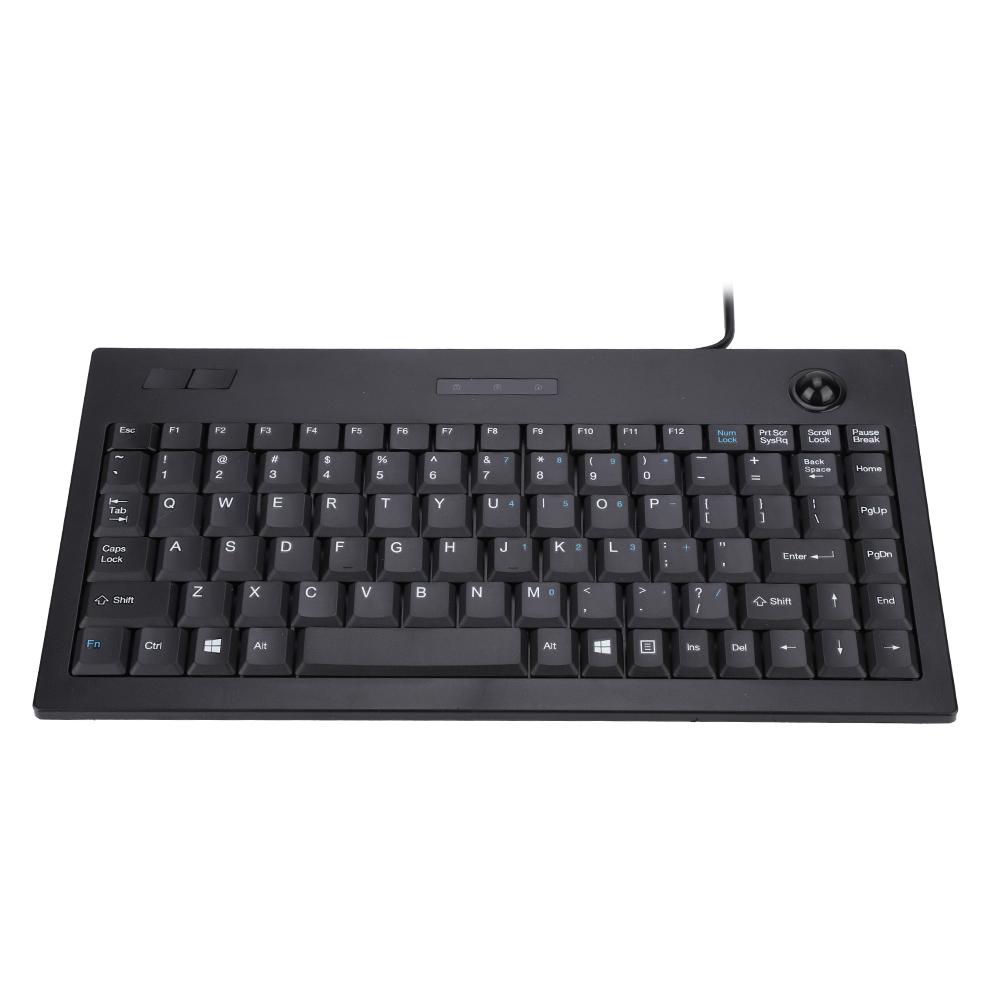 Ultra thin Mini Wired MC 9712 Keyboard USB Industrial Silent Business Keyboard Black