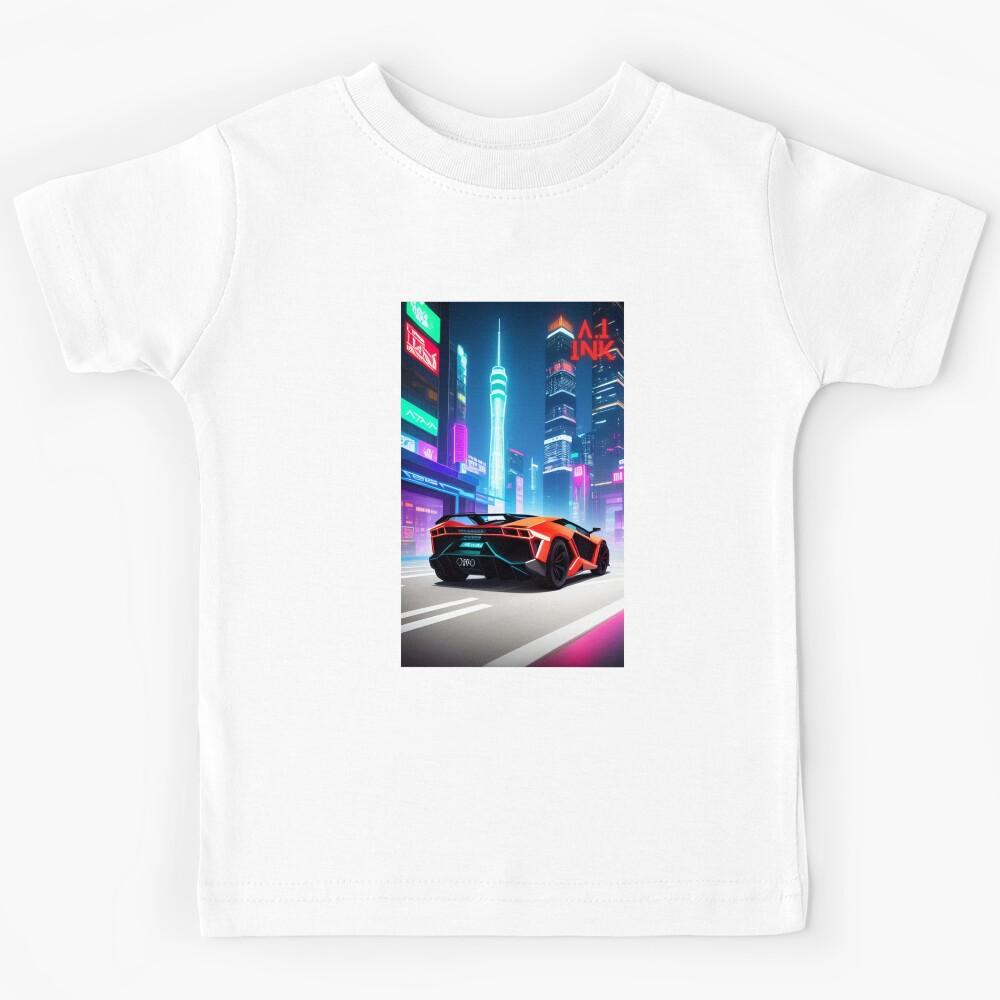 A.I INK | Futuristic Cyberpunk Supercars  Kids T-Shirt 120