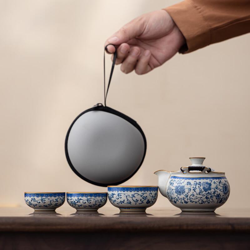 Yuzhuxun Chinese Ceramic Travel Tea Set
