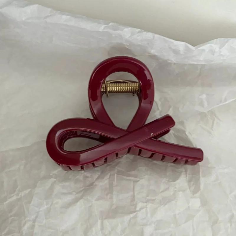 New Year Red Series Heart Butterfly Hair Accessories Star Shape Shark Clip Updo Pin Hair Claw Christmas Party Crab Hair Pins