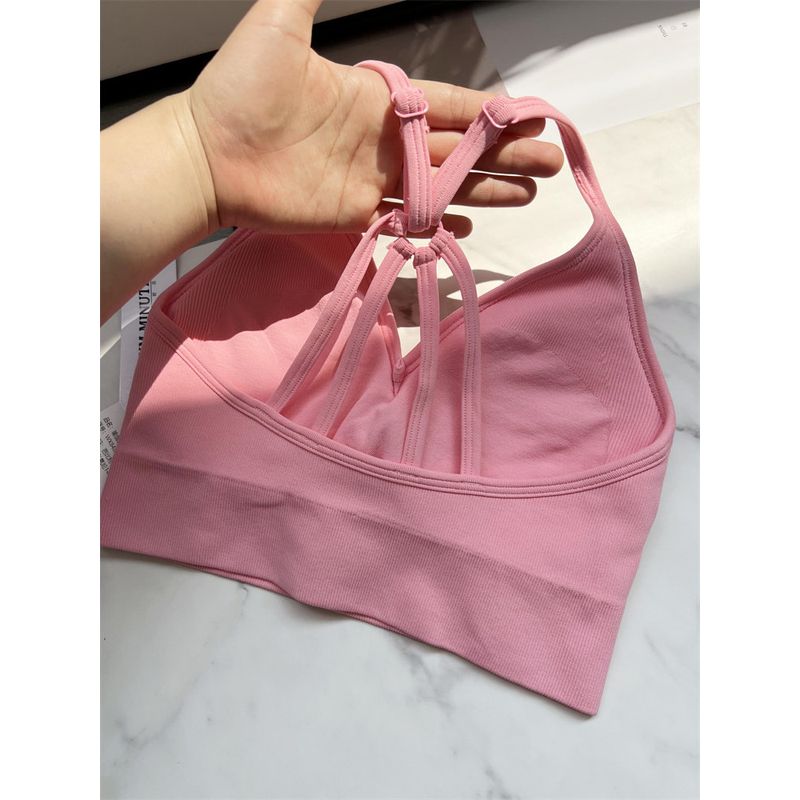 Yoga High Waist Sweat-Absorbent Sling Beautiful Back V Neck Workout Clothes
