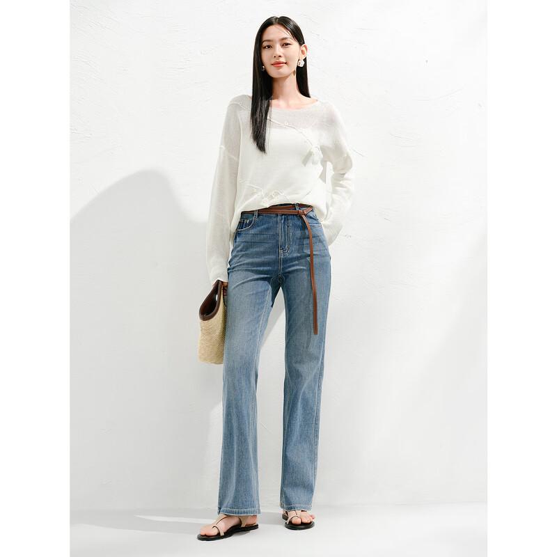 

Jiuzi Annalco Women s Light Blue Flared Denim Jeans L