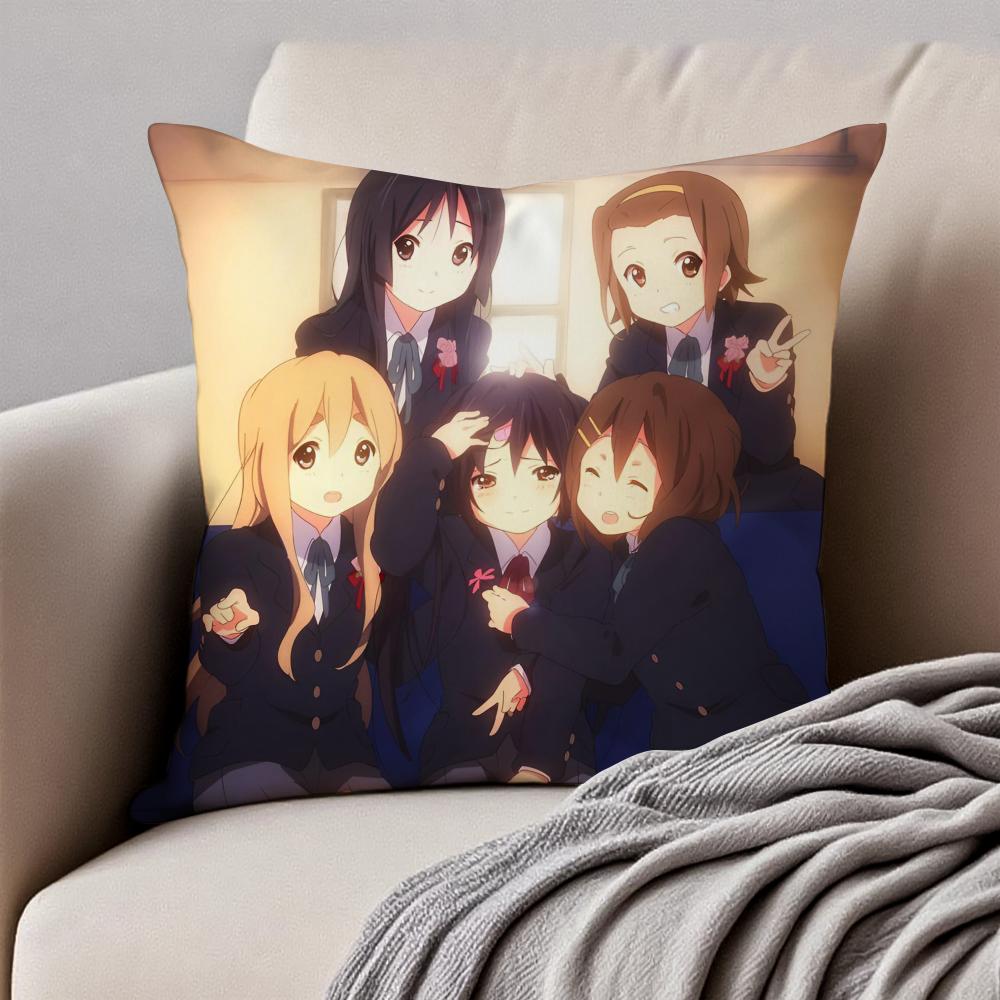 Cute Musical Anime KKON Cushion Cover Pillowcase Antidustmite Invisible Zipper Short Plush Sofa Cushion 30X30cm
