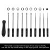 10 PCS Carburetor Adjustment Set Screwdriver Card Tool Splined   Double D Type
