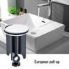 European Style Pop-Up Drain Plug for Washbasin Faucet
