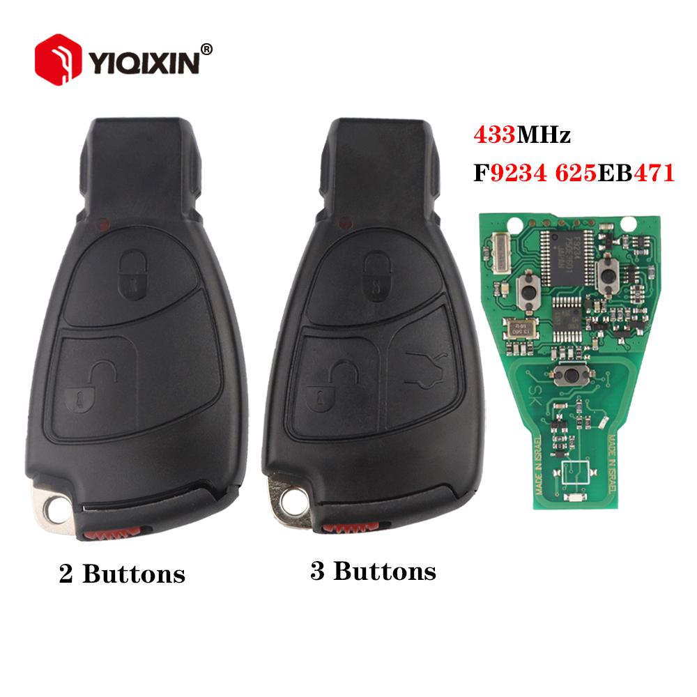 YIQIXIN Remote Car Key For Mercedes Benz NEC B C E S SL ML MB CLK CL 3B 3BT 1996-2006 W203 W204 W211 W20 433Mhz 2/3 Buttons