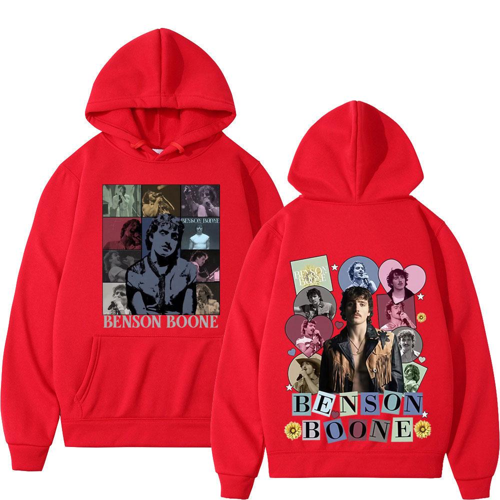 Benson Boone American Heart Tour 2025 Vintage Print Hoodies Men Women Fashion Pullover Long Sleeves Hip-hop Casual Man Tracksuit
