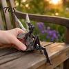 Flower Fairy Garden Statues Ornaments, Resin Miniature Figurines with Butterfly Wings for Pastoral Style Sculptures Indoor Outdoor Decor, Waterproof