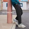 Li Ning X Jackie Chan Collaboration Kung Fu Series Solid Color Lace-Up Straight Loose Casual Pants Men Bottoms Gray AKXR473-2