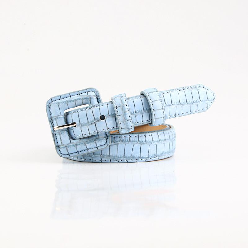 Sweet Girl Leather Belt With Stone Texture For Casual And School Style 2023 Summer Fashion