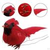 10 Pcs Christmas Cardinal Birds with Clip .54 Inches for Wedding Party Centerpieces Home