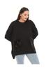 Damen Stil Übergröße Sweatshirt Zwei Faden Paillettenbesetztes Oversize Sweatshirt