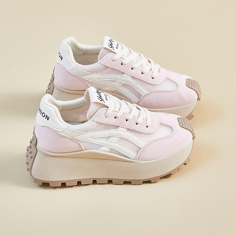 Korean New Dad Shoes for Women In Summer Student Sports and Leisure Mesh Breathable and Enhancing Height