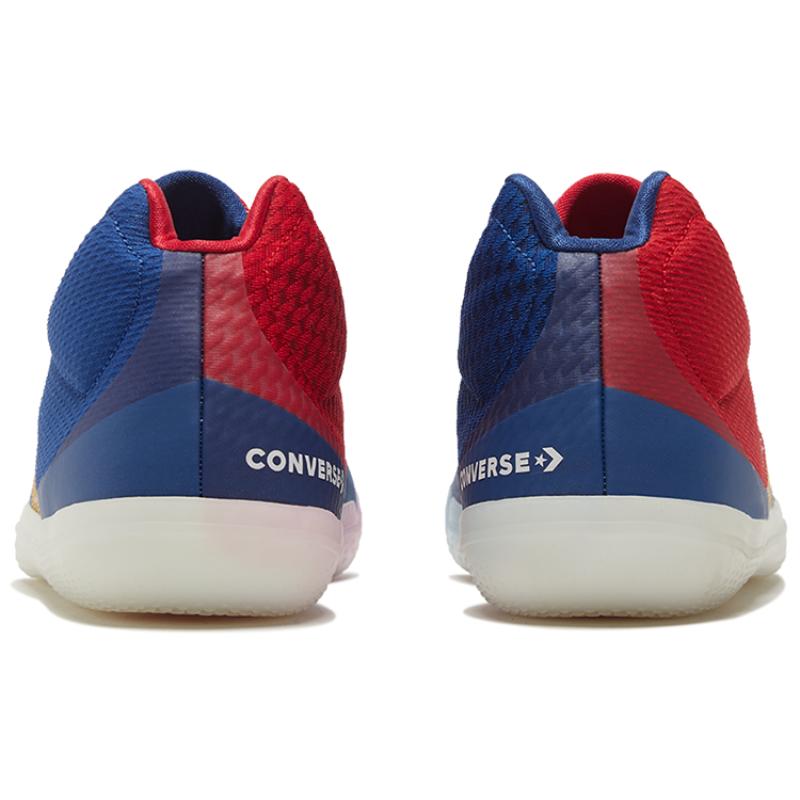 Converse All Star BB Evo Chuck Taylor ABA Comfortable Shock Absorbing Anti-Slip Low Top Basketball Shoes Unisex Red Blue