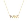 S925 Sterling Silver Mama Diamond Letter Necklace Mother'S Day Gift Temperament Versatile Women'S Clavicle Necklace