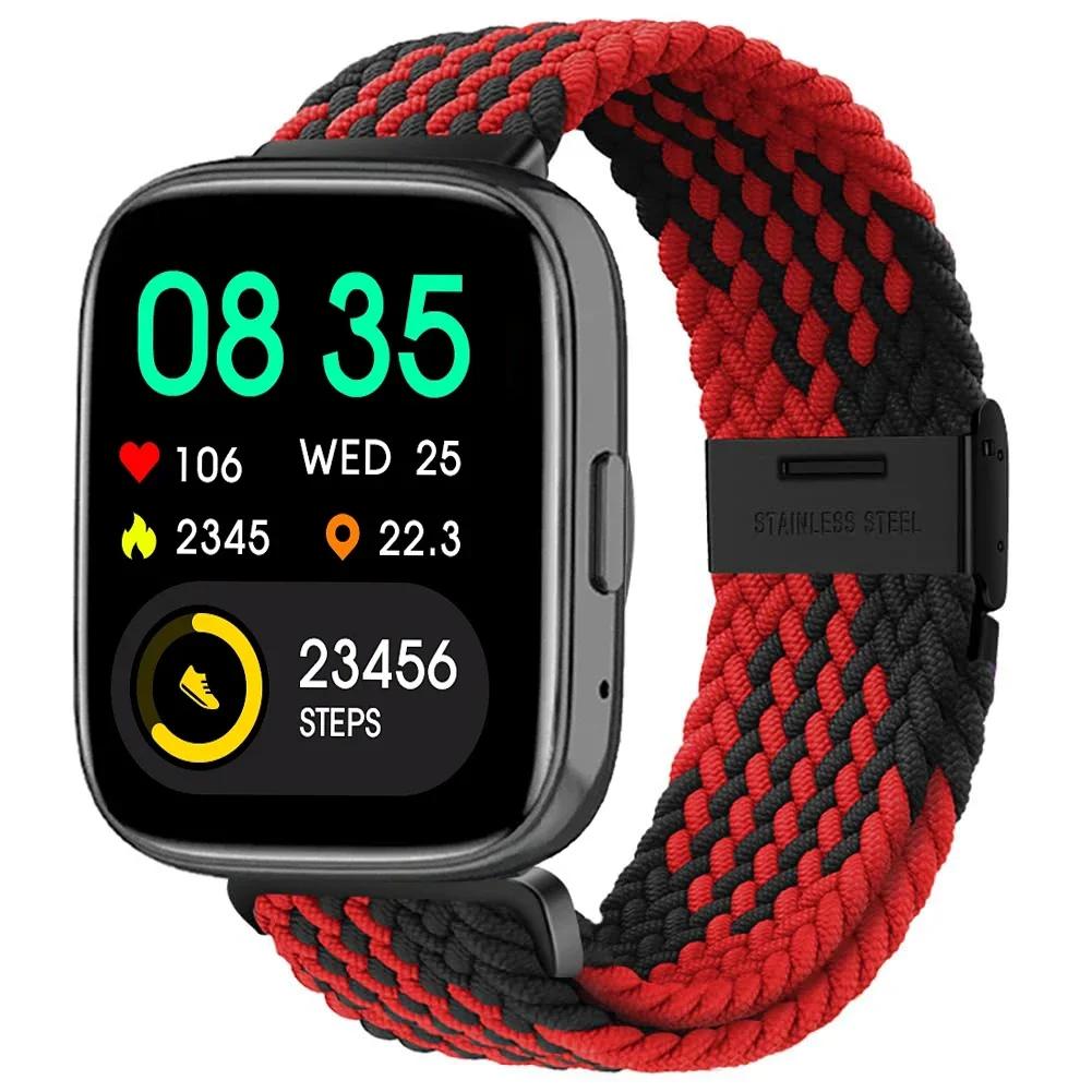 New Nylon Braided Solo Loop Strap for Redmi Watch 5 3 Lite Band for Xiaomi Watch 5 3 Active Wristband Elastic Weave Bracelet