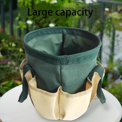 Sac de rangement de feuilles de jardin en tissu Oxford vert Sac à outils de jardin Sac organisateur de vie Sac poubelle de jardin Kit d'élagage de jardin 1 paquet