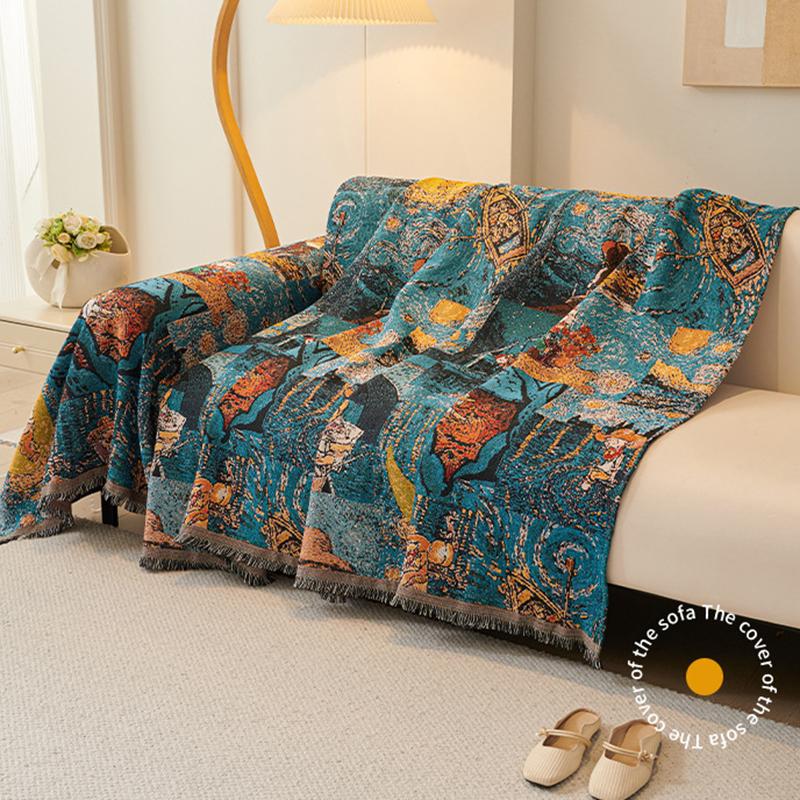 Bohemian Sofa Cushion Modern Living Room Printed Sofa Towel Four Season Universal Scratch Sofa Cover Nap Blanket Cape for Sofa