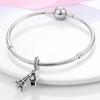 Authentic Charm Bead Charms Plata De Ley Copper Travel Dangle Charm Eiffel Tower Bead Charms Compatible With Charm Bead Charms Women Bracelets Jewelle