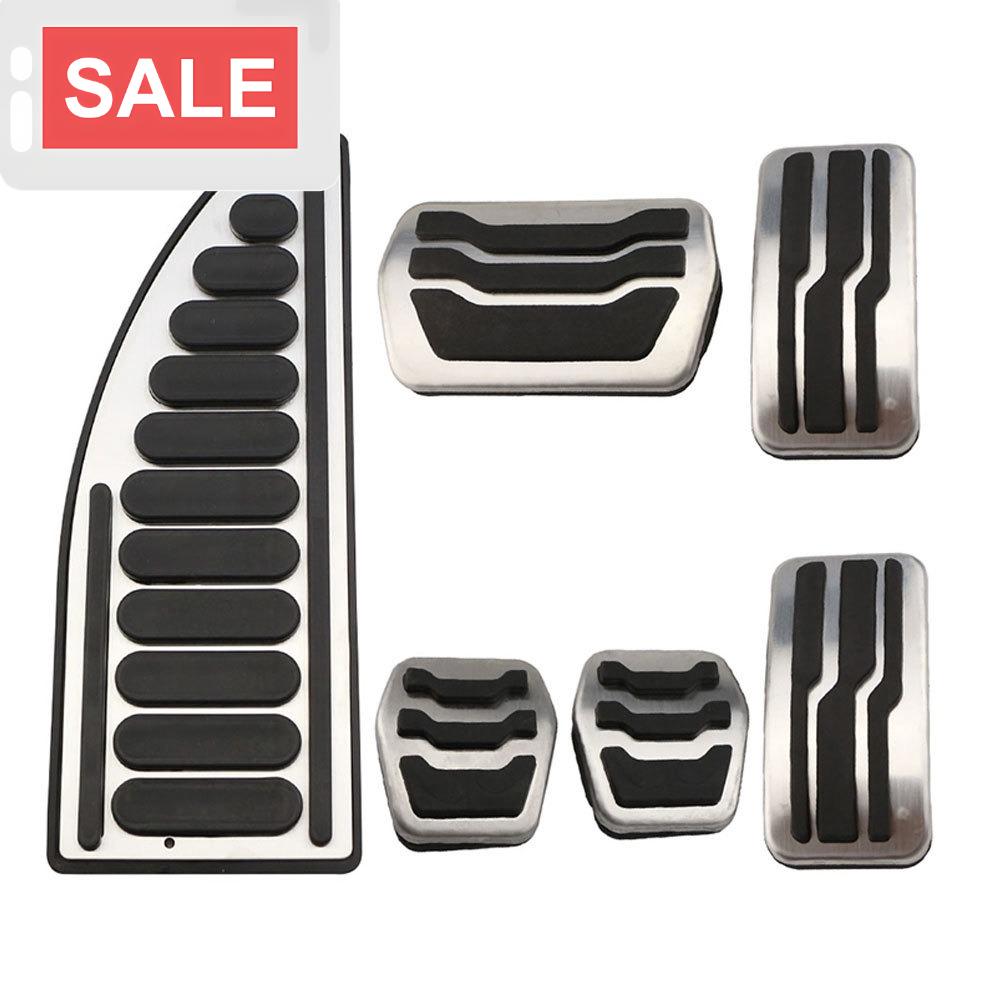 Stainless Steel Acclerator Pedal Covers for Ford Focus MK2 MK3 Kuga Escape 2013-2019 LHD AT MT Car Modification Accessories